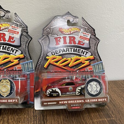 2000 Hot Wheels Fire Department Rods Daytona Beach Pittsfield New