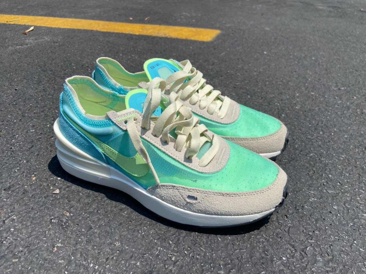 nike waffle one scream green