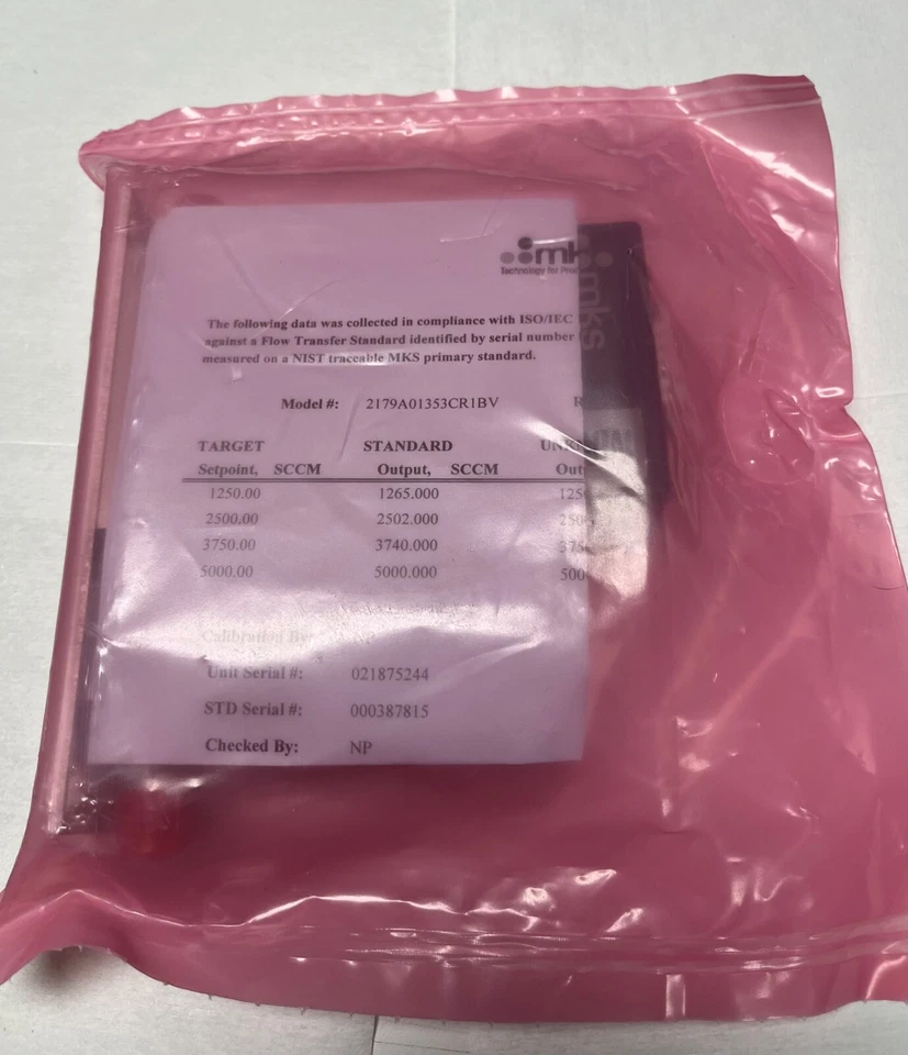 NEW MKS Instruments Mass Flow Controller 2179A01353CR1BV 5000 sccm - Image 2 of 3