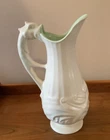 Vintage 1930’s Red Wing Pottery  Pitcher~ Ewers 220 w/ Face & Dragon Handle