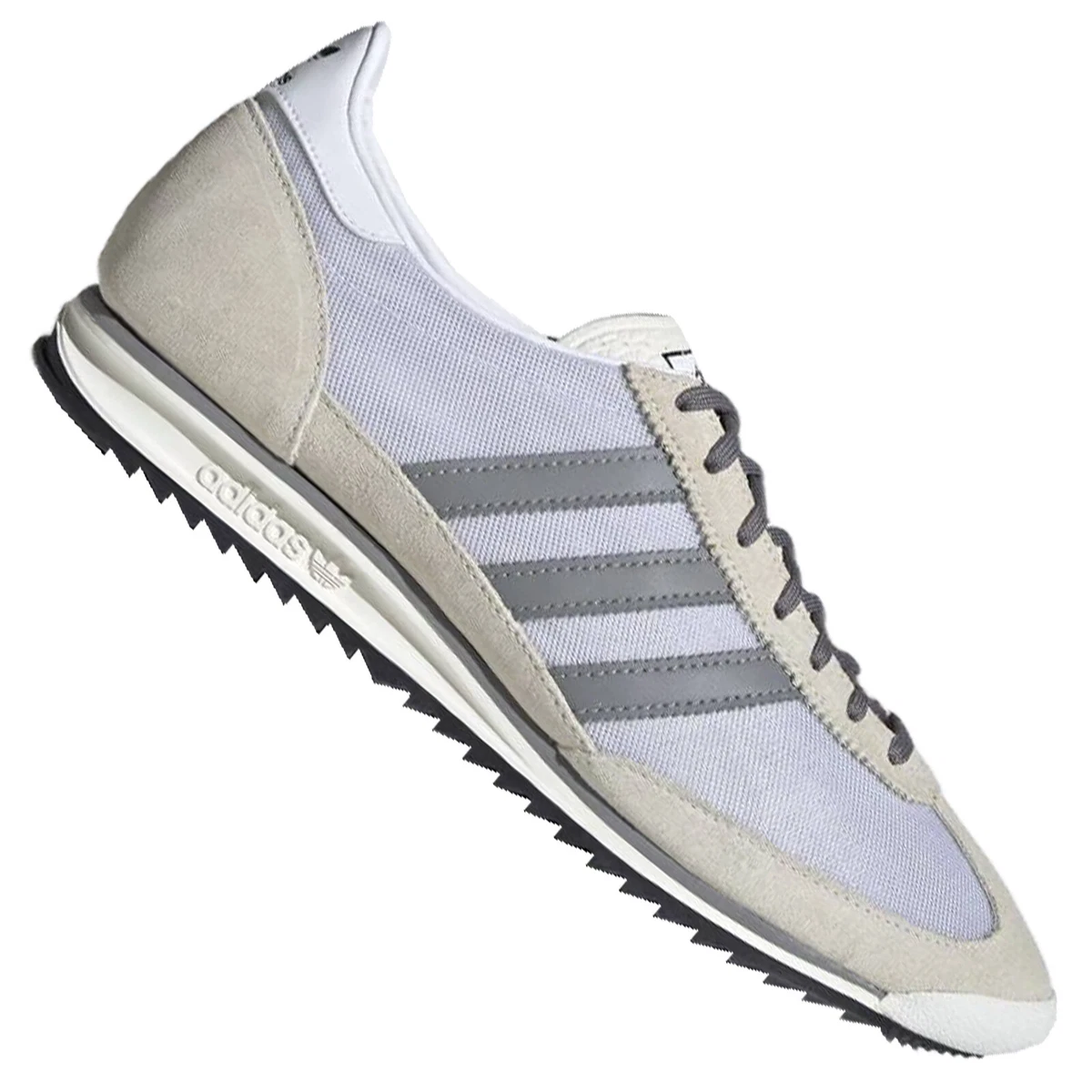 adidas SL 72 Unisex Retro Leather Sneaker Vintage Special FV9785 White Grey | eBay