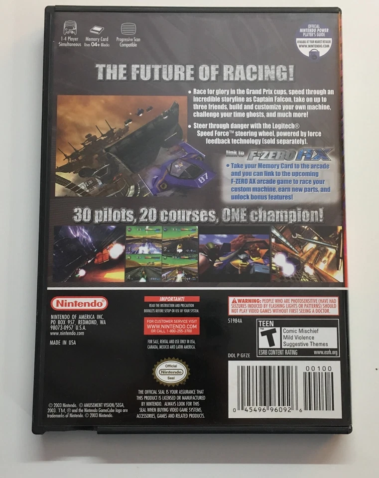 Nintendo GameCube F-Zero GX (NO MANUAL) - Image 2 of 2