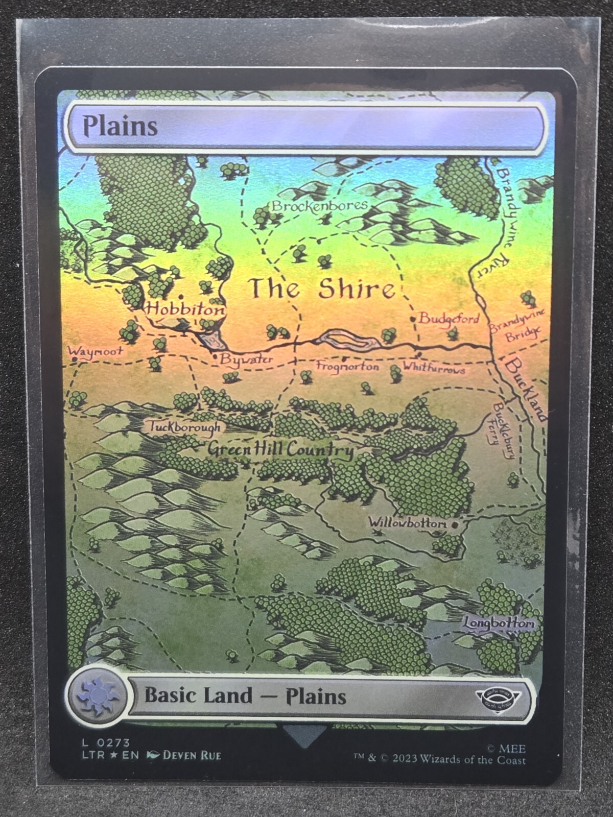 Plains 0273 - MTG The Lord of the Rings (2023) - NM - Full Art Land - FOIL