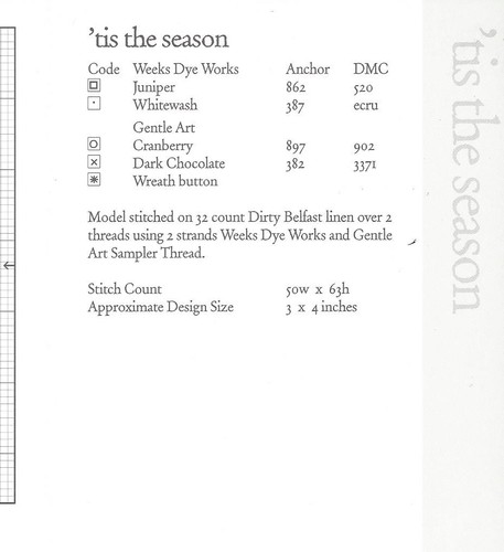 Christmas Tis the Season by Heart in Hand Cross Stitch Chart - Picture 2 of 2