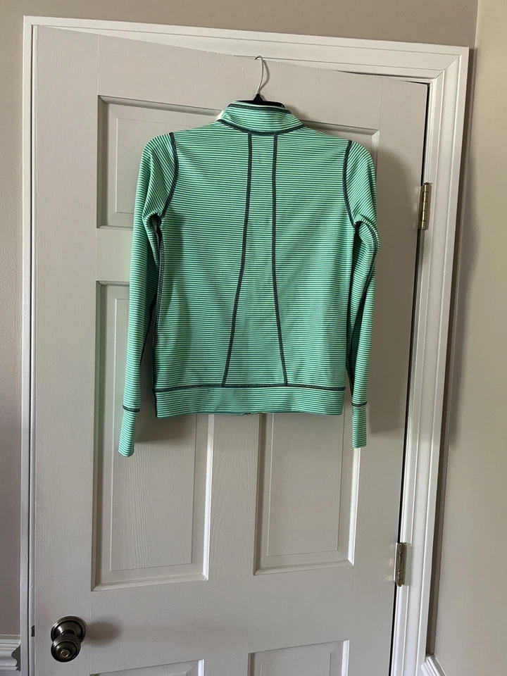 Jaqueta de corrida verde Z by Zella menina manga longa tamanho XL 14-16 desgaste atlético para pista - Imagem 4 de 4