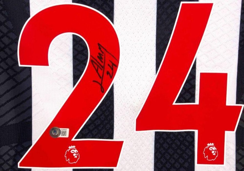 Miguel Almiron Signed Newcastle United F.C. Home Soccer Jersey