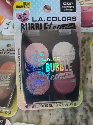 L.A. Colors Set Of 12 Pieces Bubble Tea Lip gloss & Eyeshadow Complete Set! - Picture 8 of 14