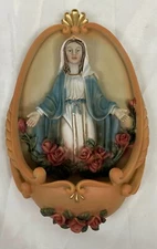Mary Holy Water Holder Wall Mounted #33219
