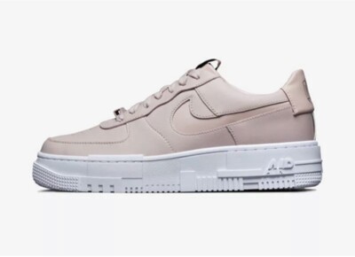 NIKE AIR FORCE 1 AF1 PIXEL PARTICLE BEIGE-WHITE WOMEN SZ 9  [CK6649-200]