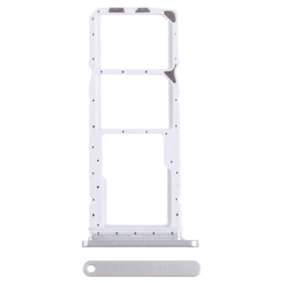 For Samsung Galaxy A05S Dual SIM Card Tray Support Silver