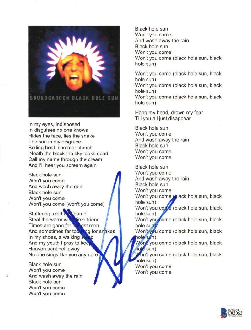 Chris Cornell Black Hole Sun Chris cornell black hole sun
