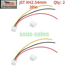 X2 Standard JST XH2.54mm 3Pin Male to Female Extension Cable 10cm Solder-Free