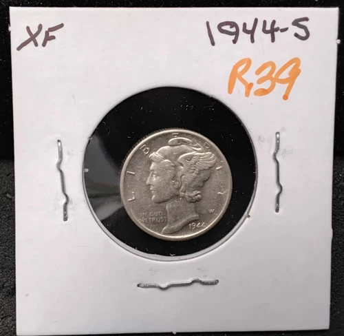 1944-S MERCURY SILVER DIME - XF - R39