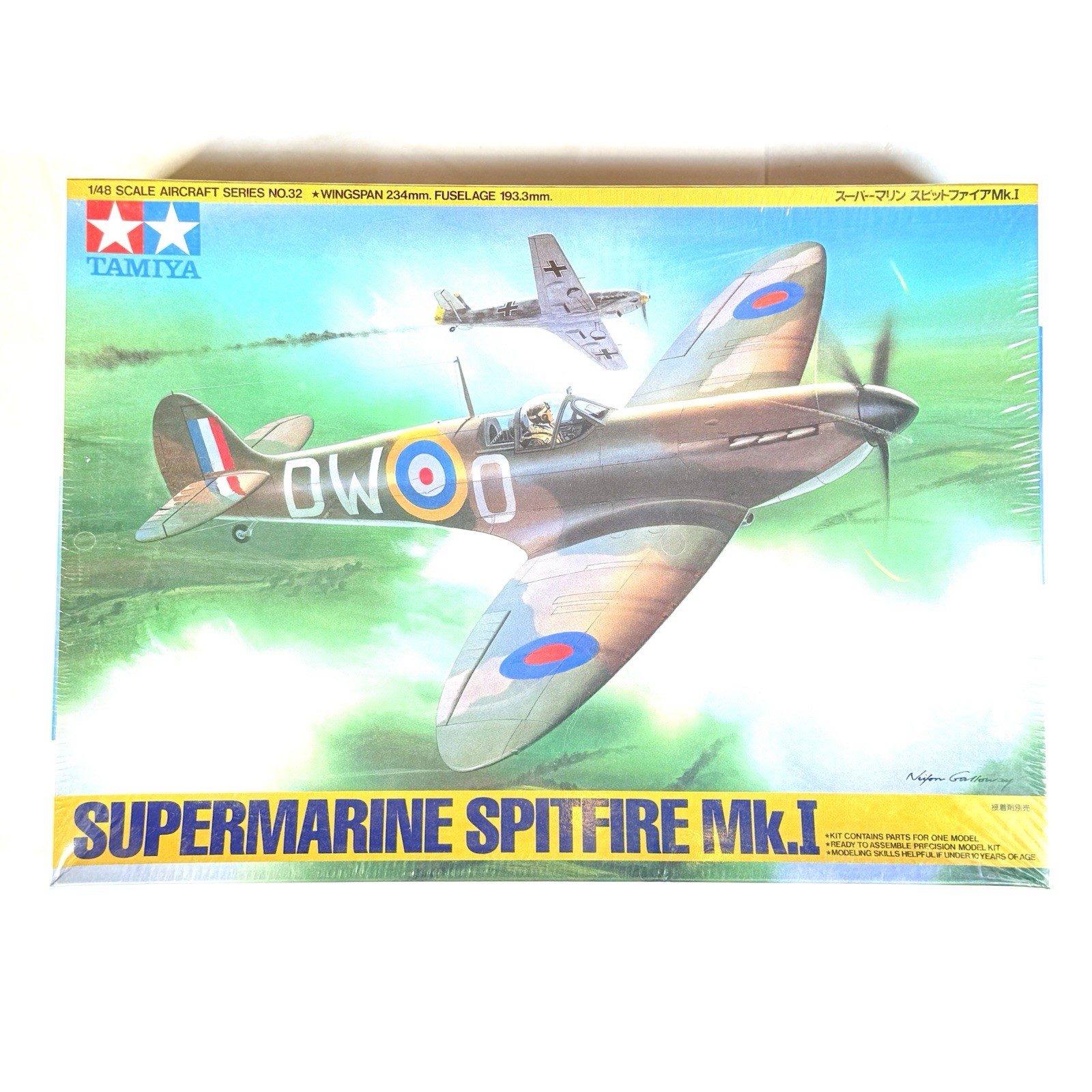 1/48 Tamiya WWII RAF British Supermaine Spitfire Mk.I Plastic Model Kit NEW 032