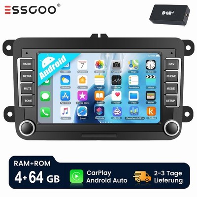DAB+ Für VW GOLF 5 6 Plus Touran Caddy T5 Passat Carplay Android 15 Autoradio BT