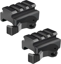 TACFUN 2PACK 3-Slot Quick Release Detach QR QD 1/2" Mini Riser Block Mount for P