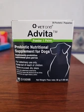 Advita Powder Probiotic Nutritional Supplement for Dogs Box of 30 packets VetOne
