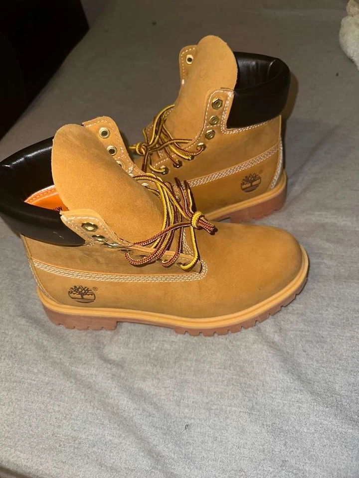 Timberland 10061024 Men's Premium 6" Waterproof Boots - Wheat Nubuck - Image 2 of 4