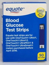 Equate Blood Glucose Test Strips 50 Count New in Box Exp. 09/25/2025