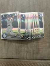 Lot Of 15 2016 Bowman Draft Chrome 1st Refractor Hudson Potts #BDC-52