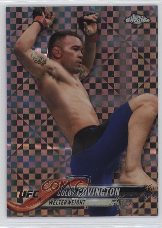2018 Topps Chrome UFC X-Fractor Colby Covington #40 04xn