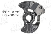 AIC Spritzblech Bremsscheibe 55192 Stahlblech FüR Mercedes Klasse W203 Model CLK