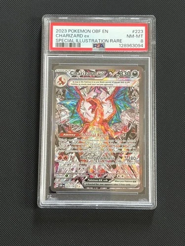 PSA 8 Charizard ex 223/197 SV03: Obsidian Flames Holo