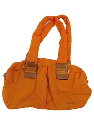 MORE & MORE Henkeltasche Damen Orange Handtasche Casual Bowlingtasche