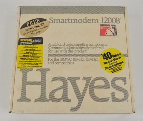 NEW SEALED Hayes Smartmodem 1200B Modem Card for IBM PC XT AT & Compatibles