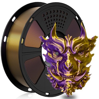 1KG/Rolle Seide PLA GEEETECH 3D Drucker Filament Dual Color Gradient Gold+Lila