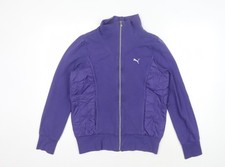Puma Women's Purple Track Jacket Size 14 Full Zip