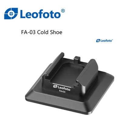 New Leofoto FA-03 Cold Shoe/Arca QR Plate Adapter Accessory Bi-Directional
