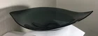 VINTAGE BLENKO GLASS ASYMETRICAL BOWL 955L WINSLOW ANDERSON CHARCOAL  16.5"