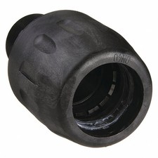Transair 6605 40 35 Tubing Fitting, 1-1/2" Tube Size, Polyamide, Black