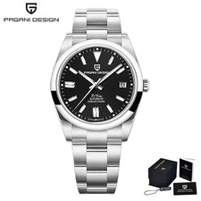 PAGANI DESIGN PD1690 Black Dial Automatic Stainless Steel Luxury Men's Watch