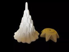 Clay Magic 4341 Ceramic Lava Tree With Base - Bisque Ready to Paint Christmas