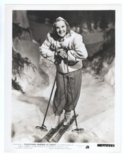 Sonja Henie on Skis Everything Happens at Night Orig 1939 8x10 Photo