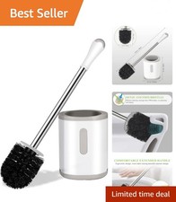 Compact Toilet Brush Holder - Elegant Stainless Steel and Space-Saving Design