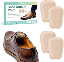 Shoe Tongue Pads for Men Women - 2 Pairs Suede Memory Foam Shoe Padding Cushi
