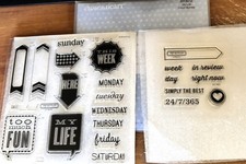 2 CTMH SETS D1572 MY LIFE  A1163 YEAR IN REVIEW  24/7/365, WEEKDAYS, This week