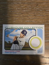 2022 Topps Heritage - Clubhouse Collection Relics Brandon Lowe #CC-BL Rays 