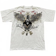 Y2K Affliction LIke "Your Time is Now" Grim Reaper Graphic Men's Sz XL T-Shirt