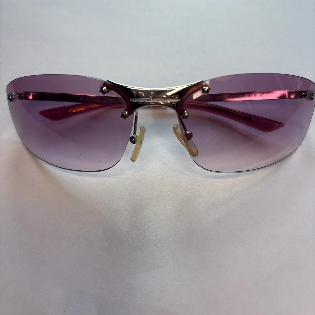 Dior Silver Pink Sunglasses for Women for sale | eBay