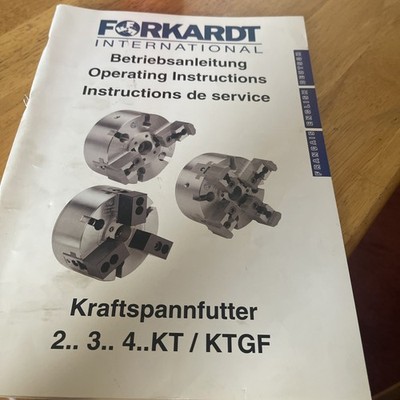 Forkardt International Operating Instructions 2,3,4KT/KTGF