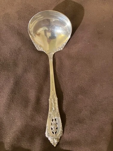 Wallace Rose Point Sterling Silver 6.25" Ladle -- Vintage Flatware