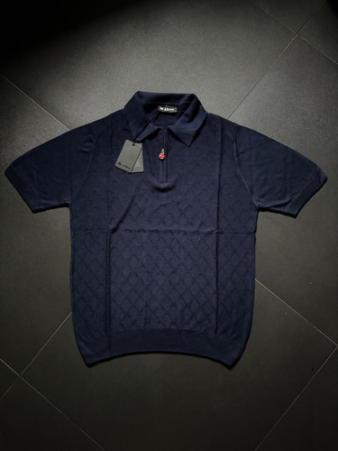 KITON Men t-shirt Size S/48 color Light Blue - Zipp - Picture 2 of 8