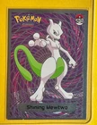 💥 Shiny Mewtwo Pokemon Vintage Art CARD Metallic Foil Anime Collectible NM💥