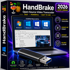 HandBrake 2026 Video Converter Software - Transcode Compress Rip Windows