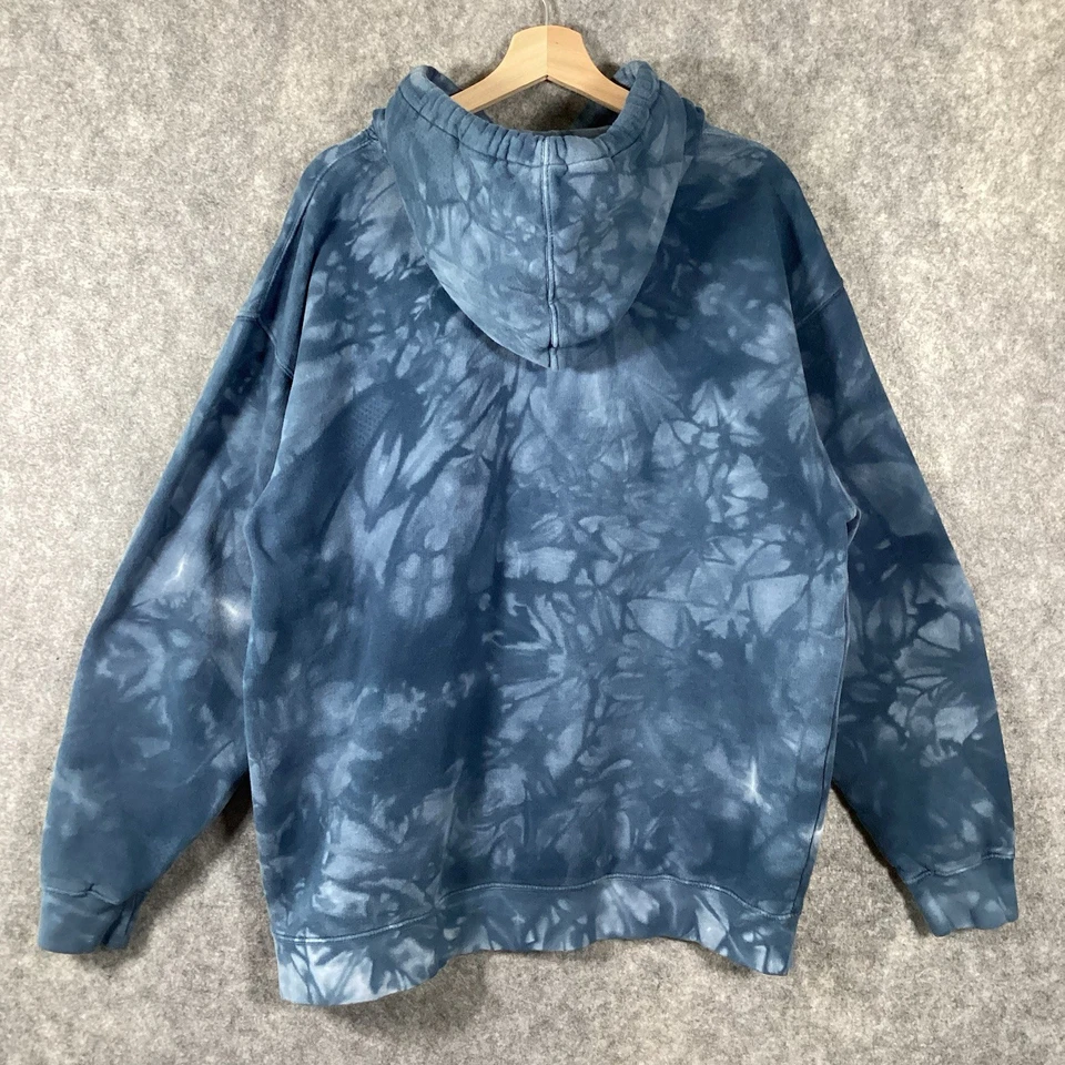 The Mountain Wolf Warrior Hoodie Tie Dyed Graphic Pullover Large Kangaroo Pocket - Image 2 of 4