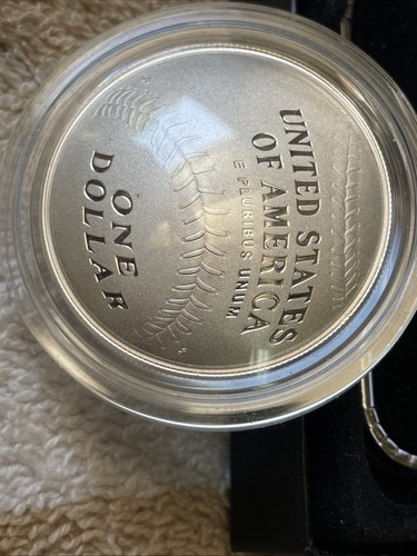 2014 P Baseball Hall of Fame Proof Silver Dollar HOF Coin Box - Picture 5 of 10